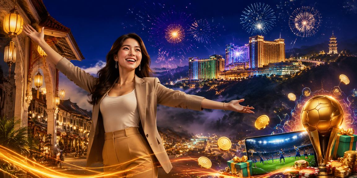 Suasana meriah Hari Raya di Genting Highlands dengan pilihan slot jackpot 421